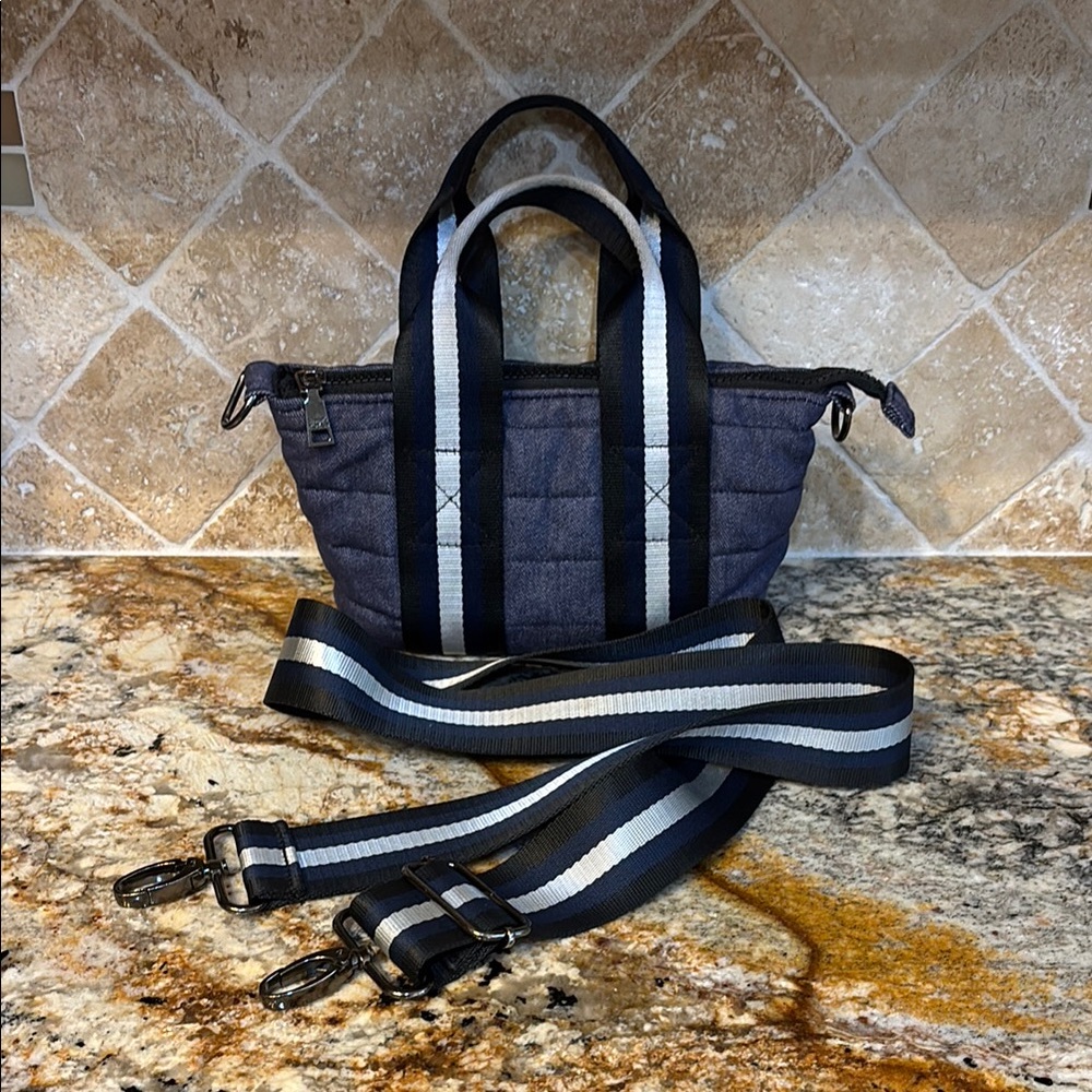 Think Royln Denim Mini Bag with Strap